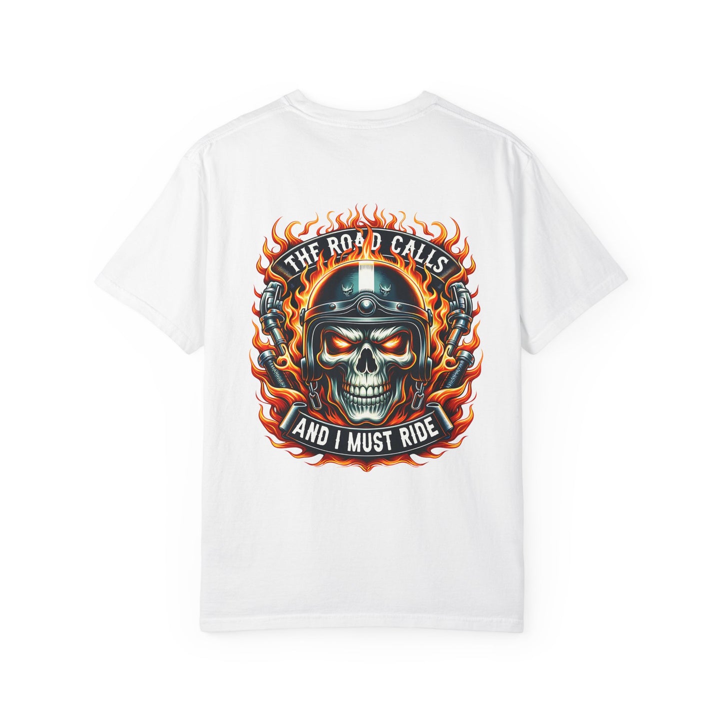 Unisex Motorcycle Graphic Tee - The Road Calls, Biker Shirt, Gift for Riders, Casual Wear, Unique Graphic T-shirt