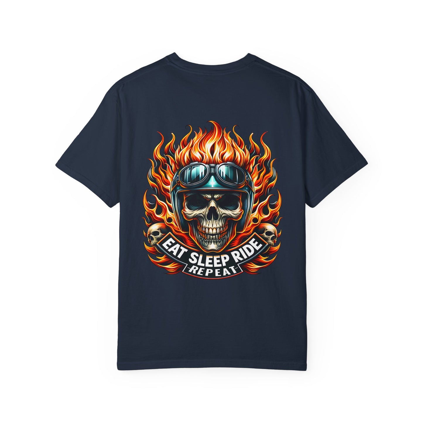 Bold Skull Graphic T-Shirt - Unisex, Biker Apparel, Casual Wear, Gift for Motorcycle Enthusiasts, Vintage Style Tee