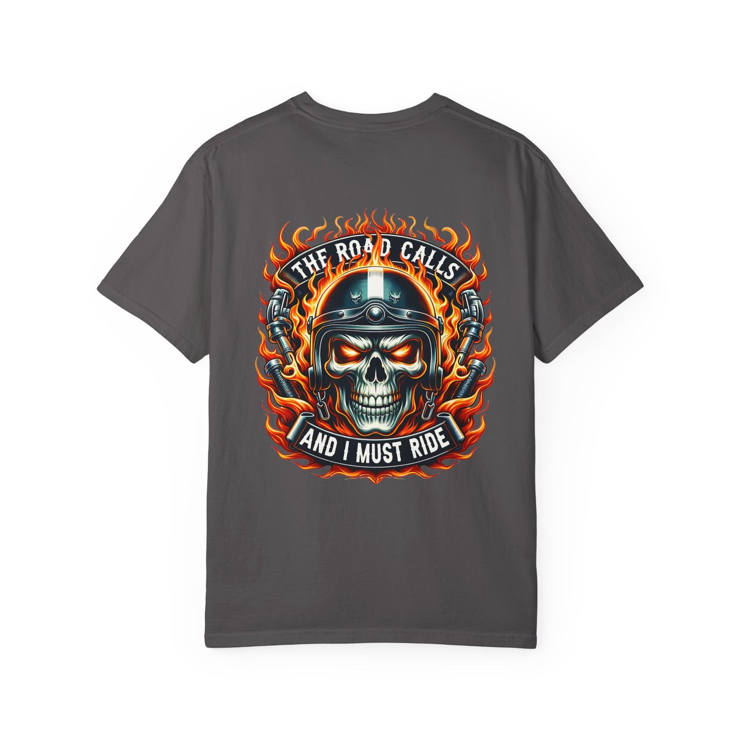 Unisex Motorcycle Graphic Tee - The Road Calls, Biker Shirt, Gift for Riders, Casual Wear, Unique Graphic T-shirt