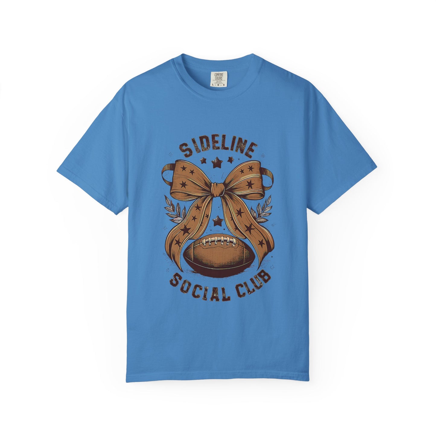 Football-Themed Unisex T-Shirt, Sideline Social Club Tee, Cozy Game Day Shirt, Perfect for Sports Lovers, Gifts for Football Fans