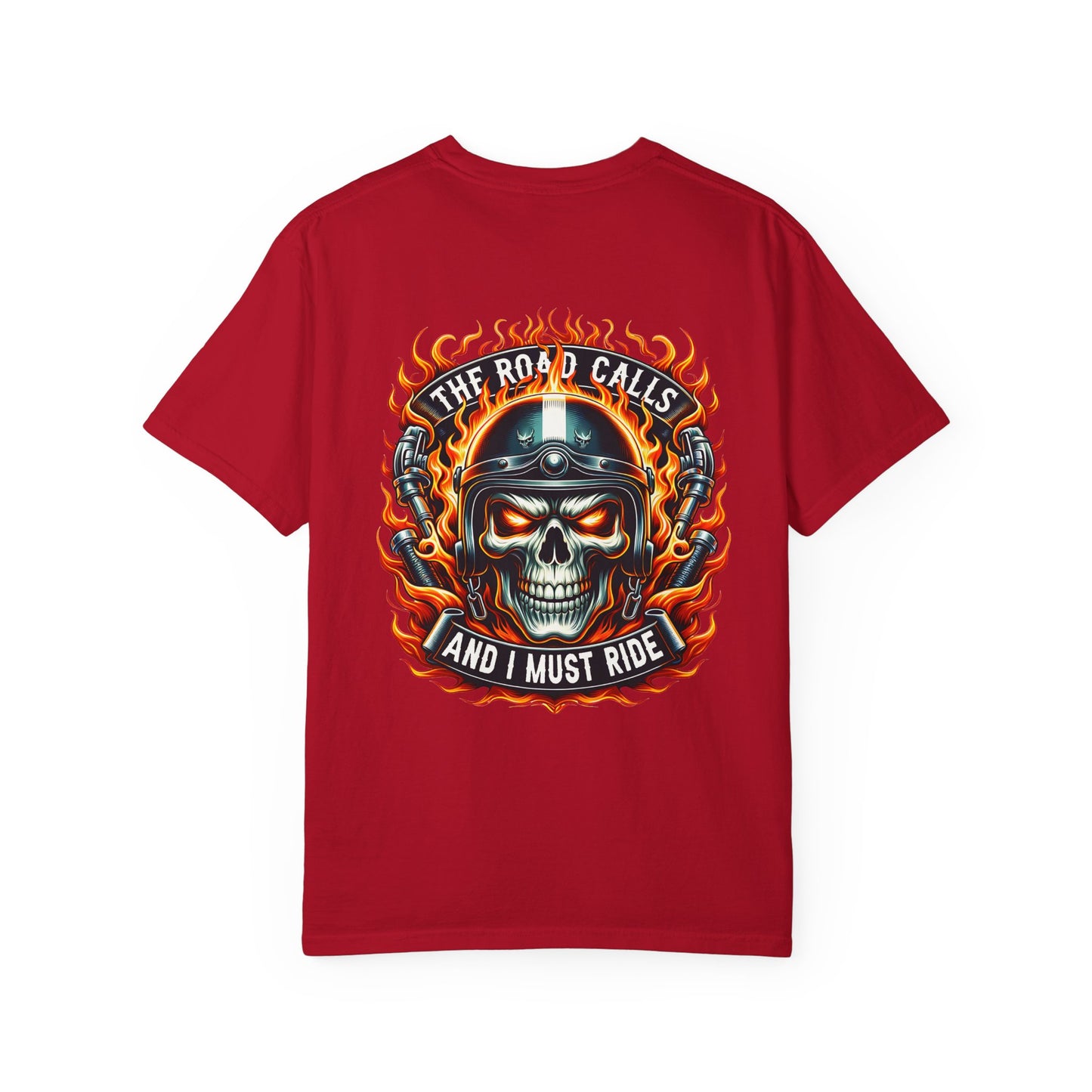 Unisex Motorcycle Graphic Tee - The Road Calls, Biker Shirt, Gift for Riders, Casual Wear, Unique Graphic T-shirt