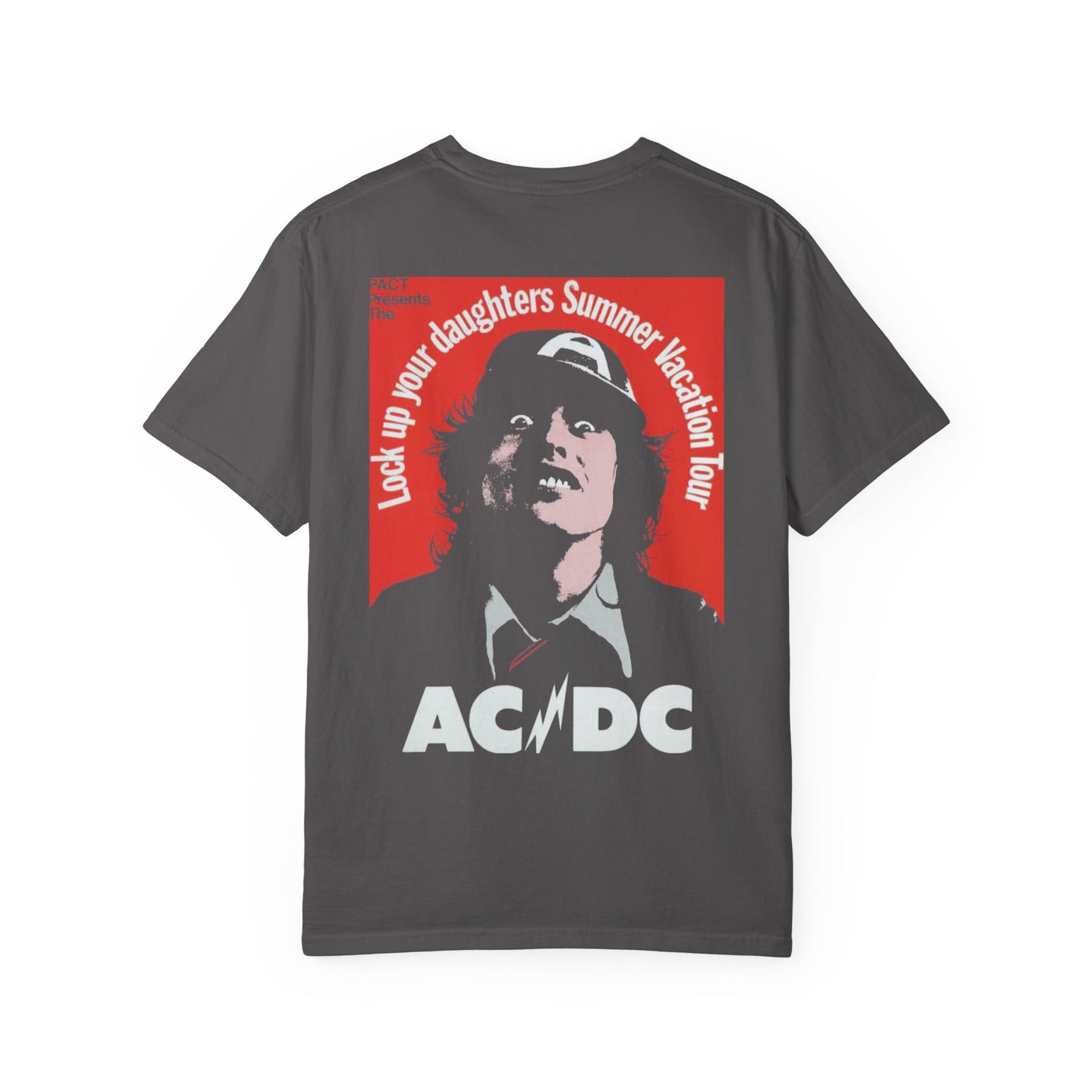Vintage AC/DC Unisex Garment-Dyed T-Shirt, Rock Music Tee, Music Festival Apparel, Casual Summer Shirt, Gift for Music Lovers
