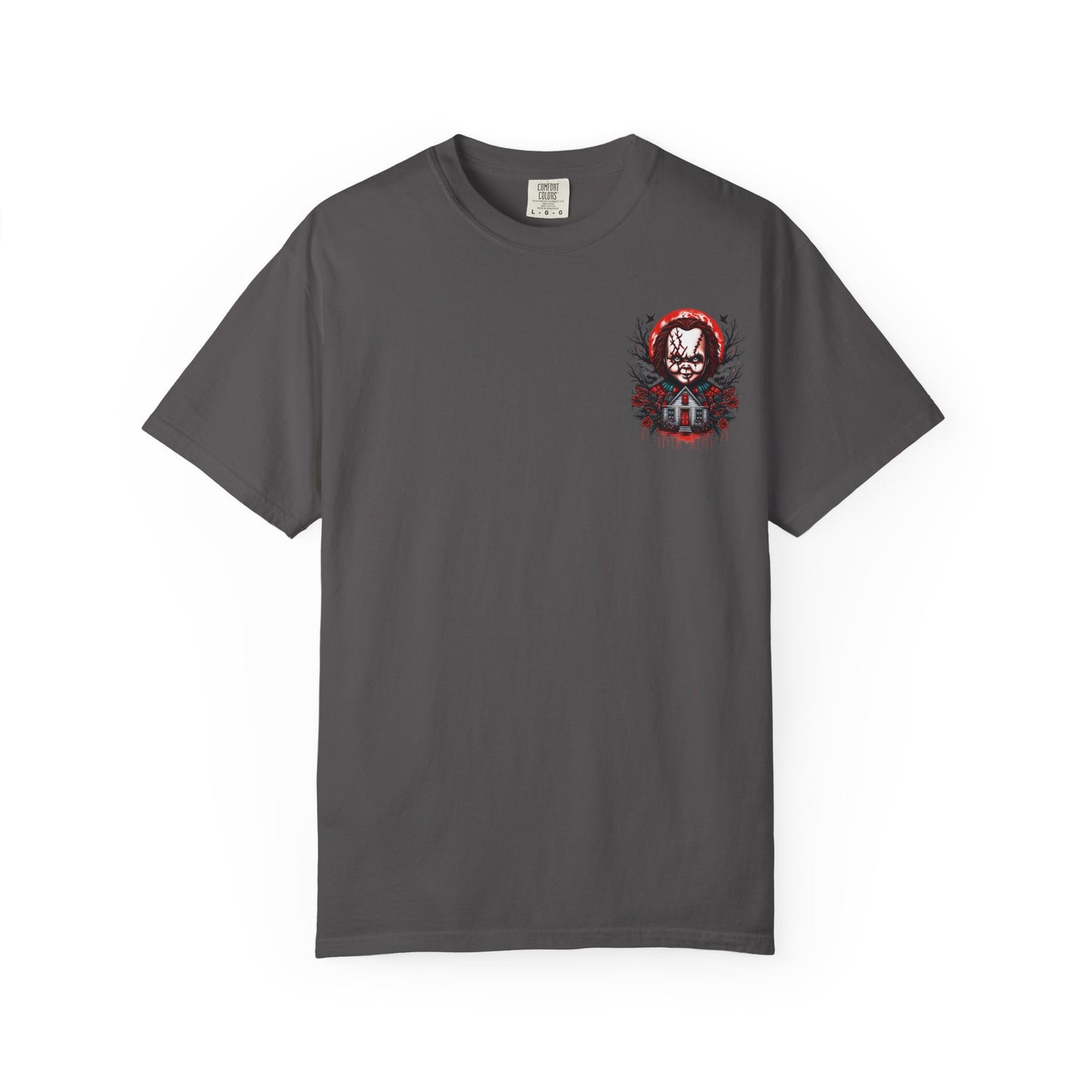 Chilling Horror Graphic T-Shirt, Halloween Costume, Unisex Tee, Spooky Gift, Creepy Apparel, Horror Lover's Merchandise