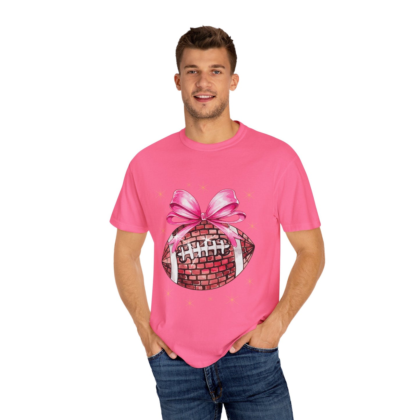 Cheerful Game Day T-Shirt, Football Lover Gift, Unisex Sports Tee, Birthday Gift, Casual Wear, Tailgate Attire