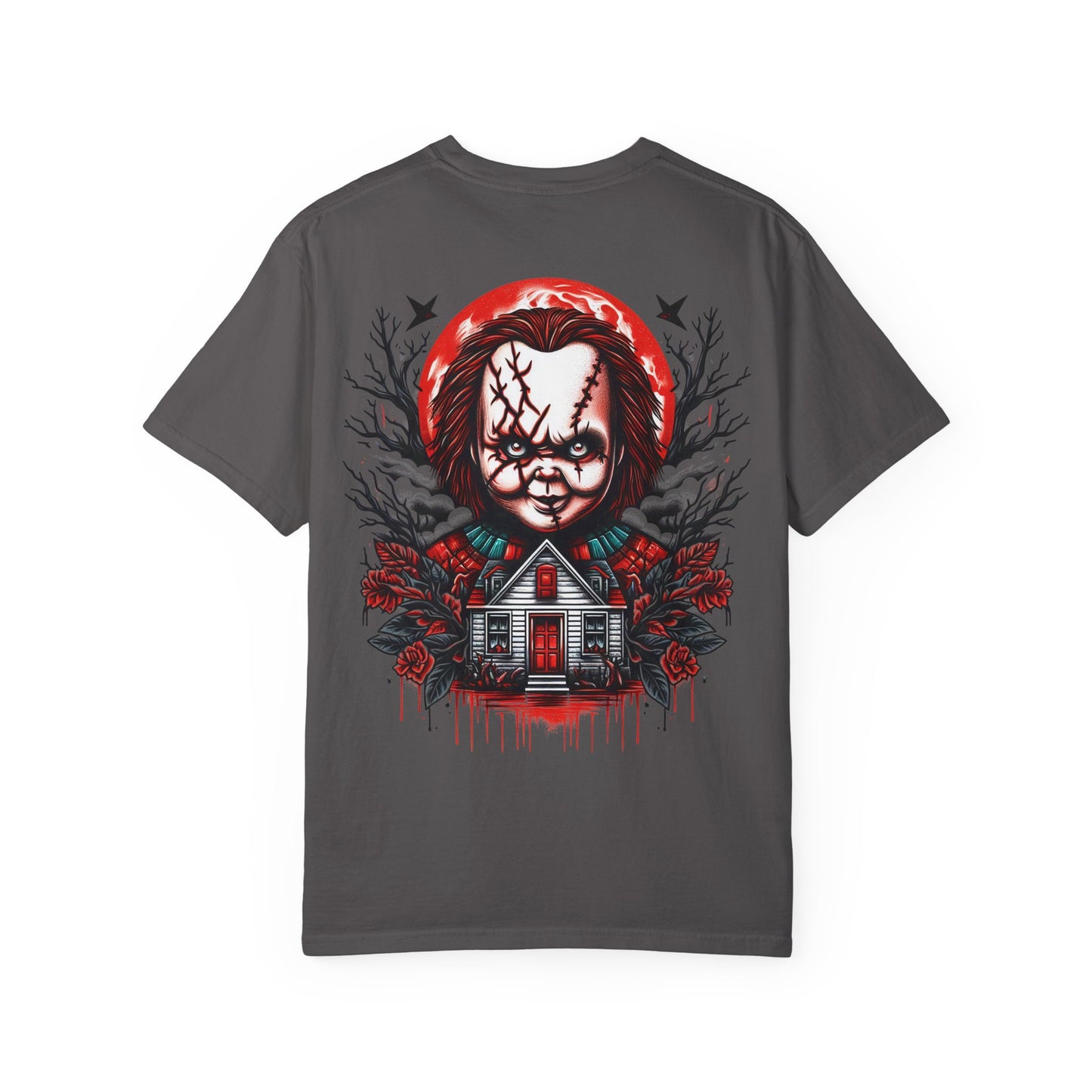 Chilling Horror Graphic T-Shirt, Halloween Costume, Unisex Tee, Spooky Gift, Creepy Apparel, Horror Lover's Merchandise