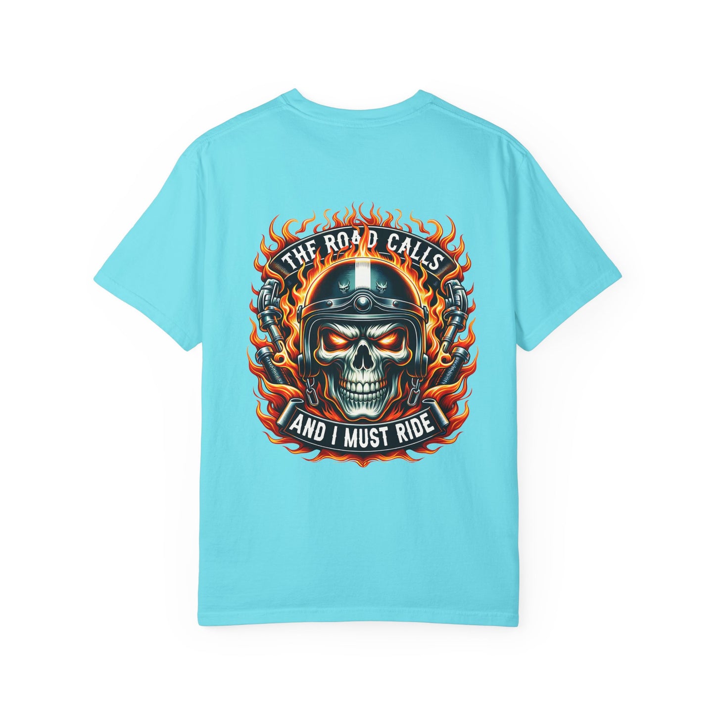 Unisex Motorcycle Graphic Tee - The Road Calls, Biker Shirt, Gift for Riders, Casual Wear, Unique Graphic T-shirt
