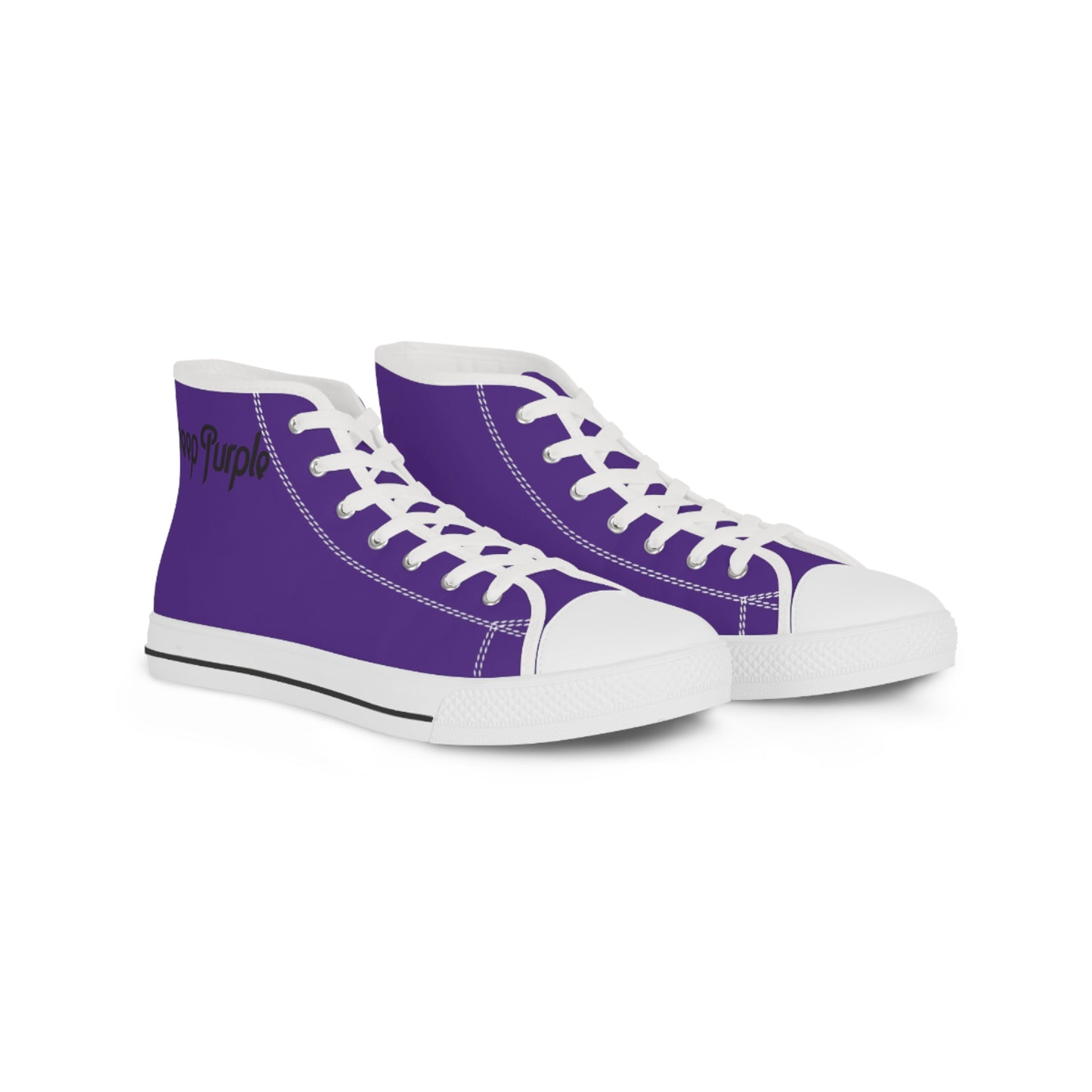Purple High Top Sneakers, Trendy Men’s Footwear, Casual Street Style, Gifts for Him, Stylish Everyday Shoes, Comfortable Sneakers