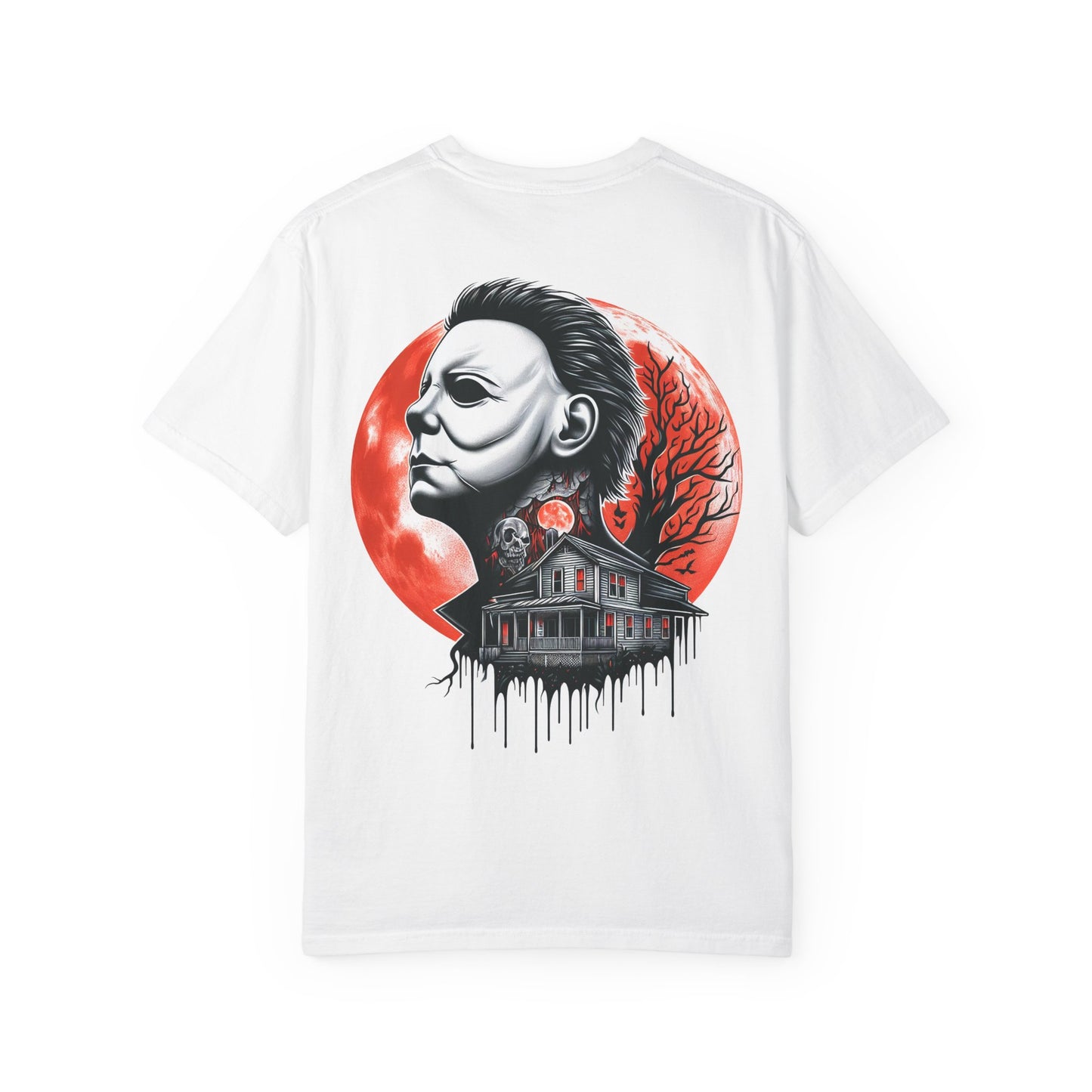 Spooky Horror Graphic T-shirt for Halloween, Unisex Tee, Scary Movie Fan Gift, Casual Wear, Gothic Style, Gift for Horror Lovers