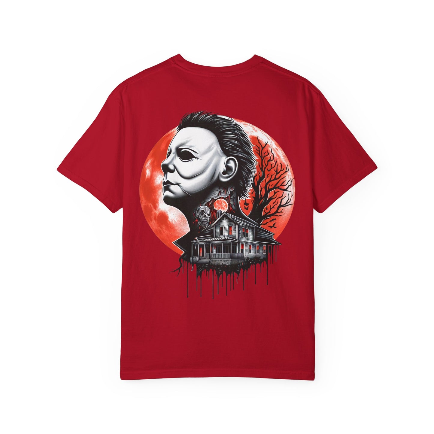 Spooky Horror Graphic T-shirt for Halloween, Unisex Tee, Scary Movie Fan Gift, Casual Wear, Gothic Style, Gift for Horror Lovers