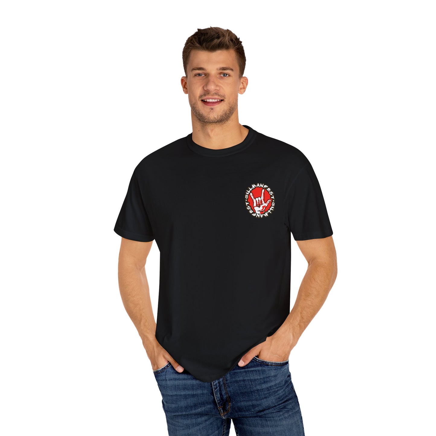 Rock On Unisex Garment-Dyed T-Shirt | Casual Tee, Music Lover Gift, Concert Outfit, Festival Wear, Graphic Tee