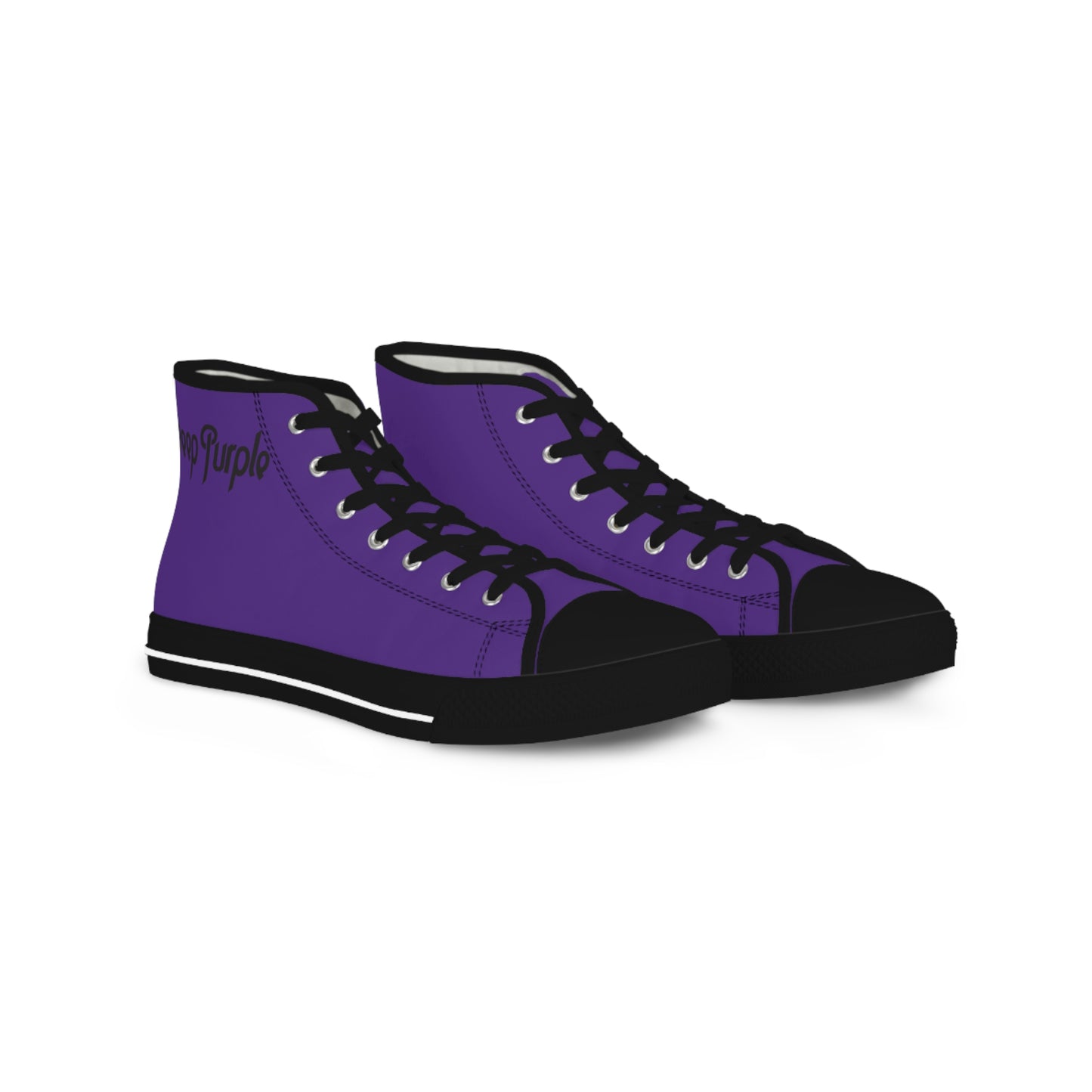 Purple High Top Sneakers, Trendy Men’s Footwear, Casual Street Style, Gifts for Him, Stylish Everyday Shoes, Comfortable Sneakers