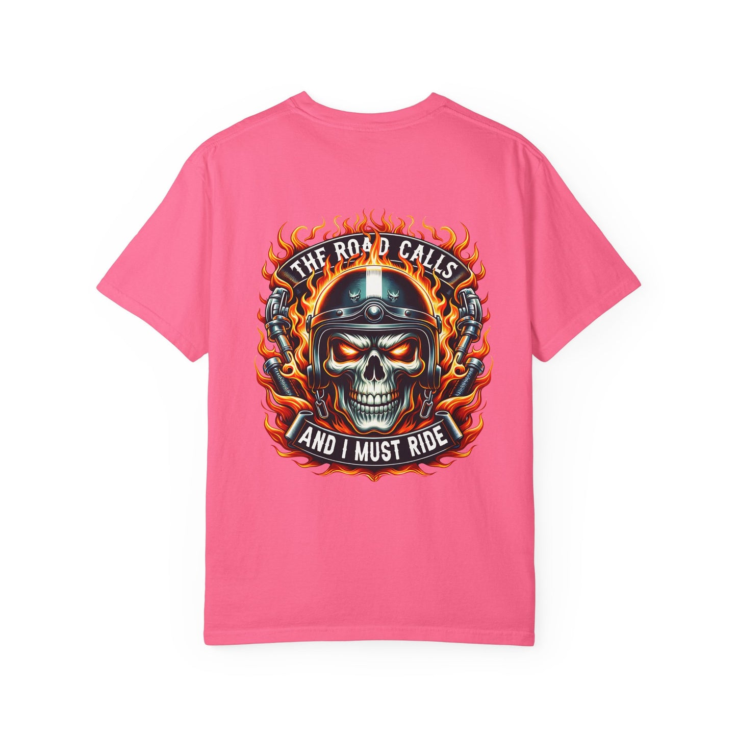 Unisex Motorcycle Graphic Tee - The Road Calls, Biker Shirt, Gift for Riders, Casual Wear, Unique Graphic T-shirt