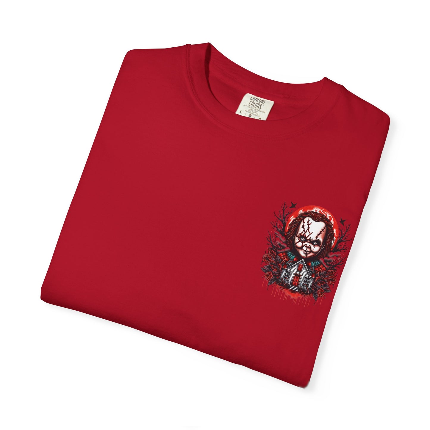 Chilling Horror Graphic T-Shirt, Halloween Costume, Unisex Tee, Spooky Gift, Creepy Apparel, Horror Lover's Merchandise