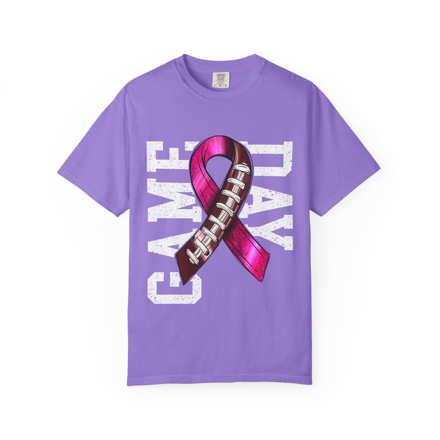 Game Day Football Awareness T-Shirt | Unisex, Casual Tee, Sports Fan Gift, Breast Cancer Awareness Tee, Game Day Outfit