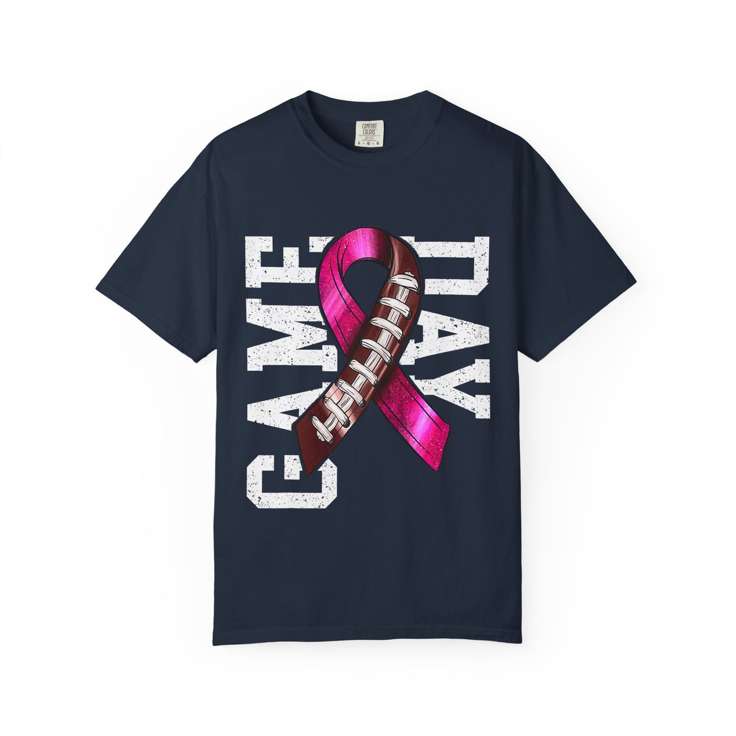 Game Day Football Awareness T-Shirt | Unisex, Casual Tee, Sports Fan Gift, Breast Cancer Awareness Tee, Game Day Outfit