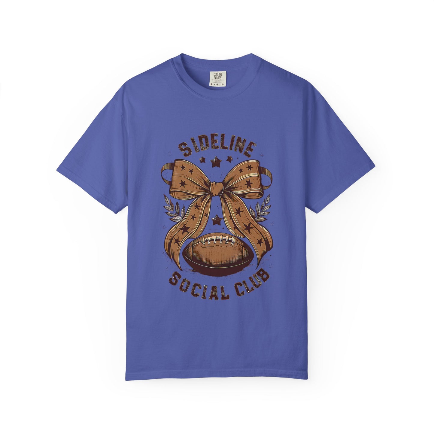 Football-Themed Unisex T-Shirt, Sideline Social Club Tee, Cozy Game Day Shirt, Perfect for Sports Lovers, Gifts for Football Fans