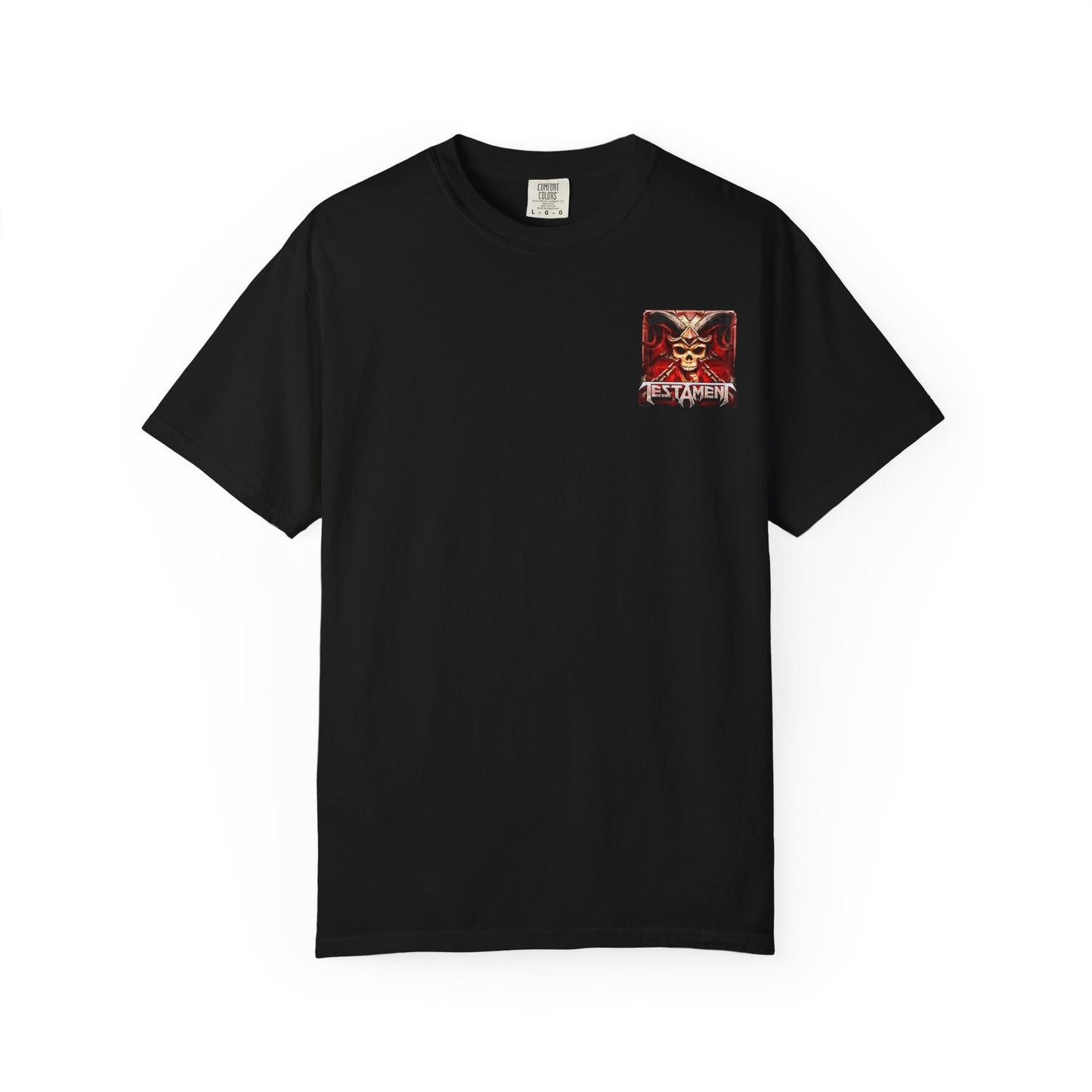 Unisex Band T-Shirt with Testament Design, Grunge Style Tee, Heavy Metal Shirt for Concerts, Festival Wear, Music Fan Gift
