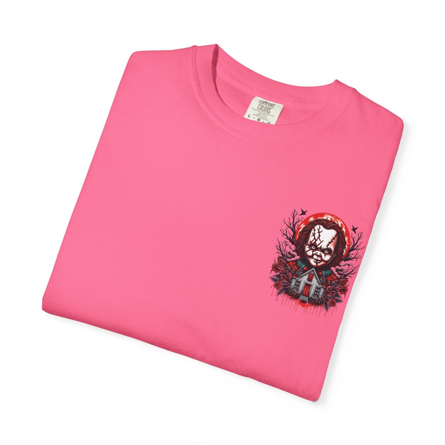 Chilling Horror Graphic T-Shirt, Halloween Costume, Unisex Tee, Spooky Gift, Creepy Apparel, Horror Lover's Merchandise