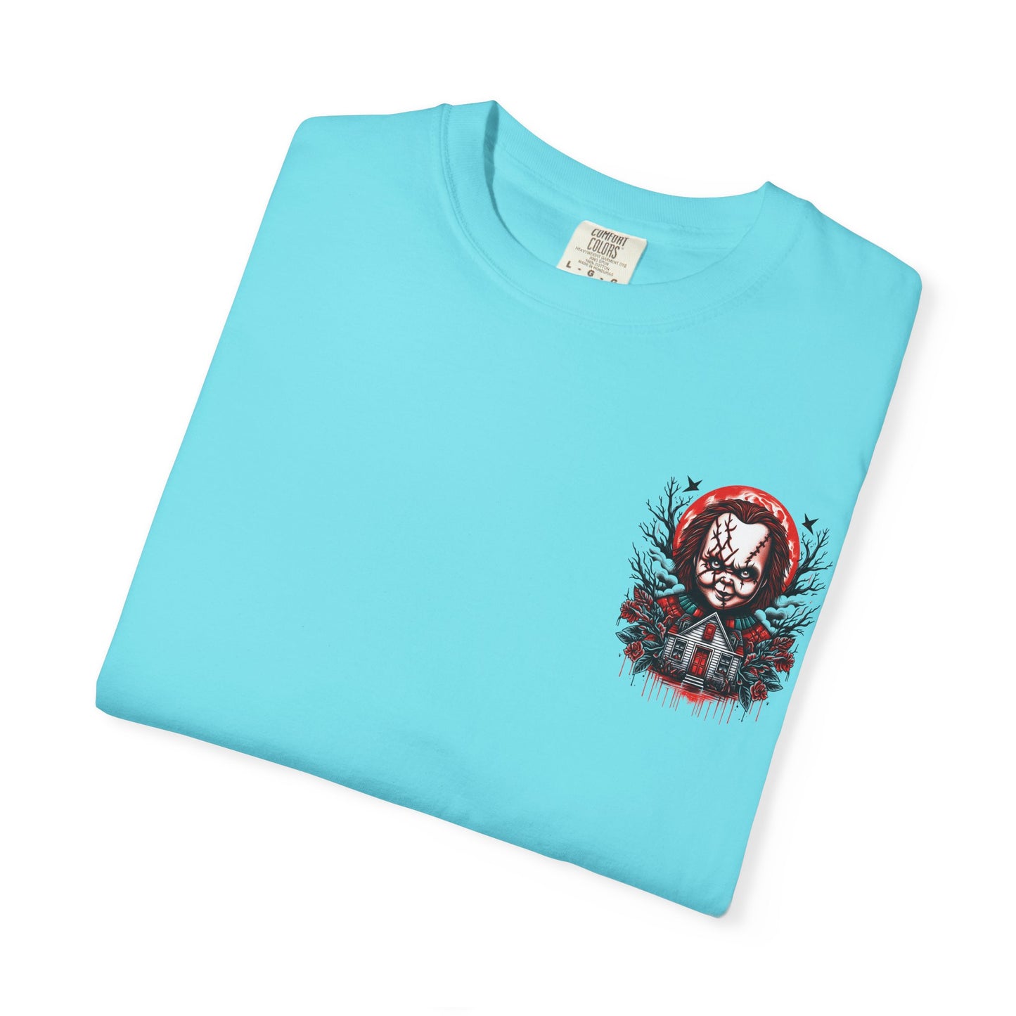 Chilling Horror Graphic T-Shirt, Halloween Costume, Unisex Tee, Spooky Gift, Creepy Apparel, Horror Lover's Merchandise