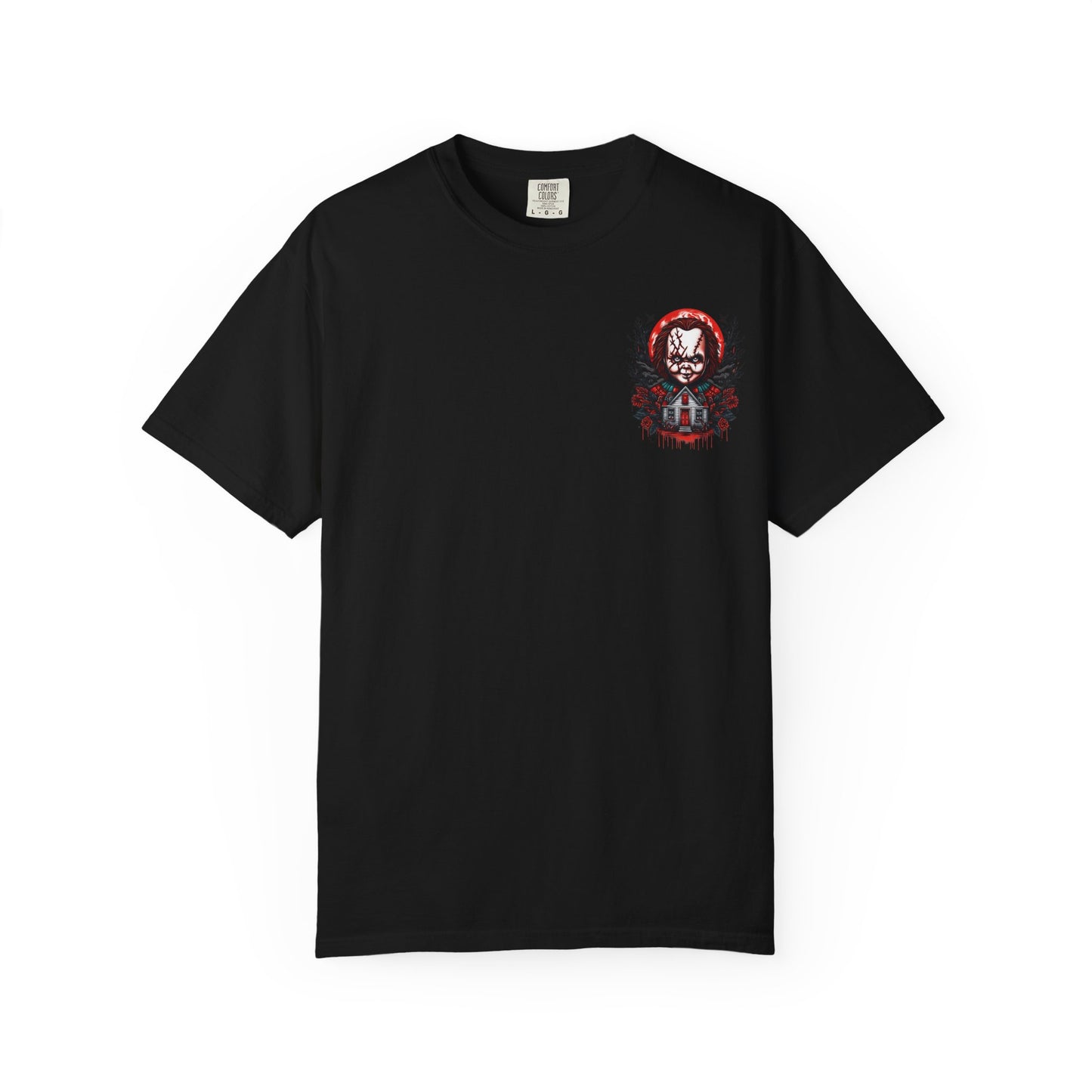 Chilling Horror Graphic T-Shirt, Halloween Costume, Unisex Tee, Spooky Gift, Creepy Apparel, Horror Lover's Merchandise