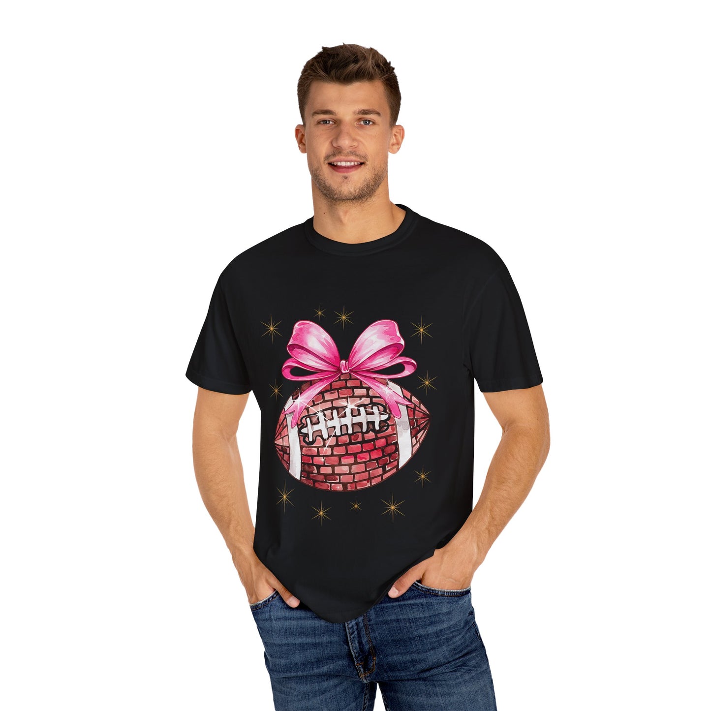 Cheerful Game Day T-Shirt, Football Lover Gift, Unisex Sports Tee, Birthday Gift, Casual Wear, Tailgate Attire