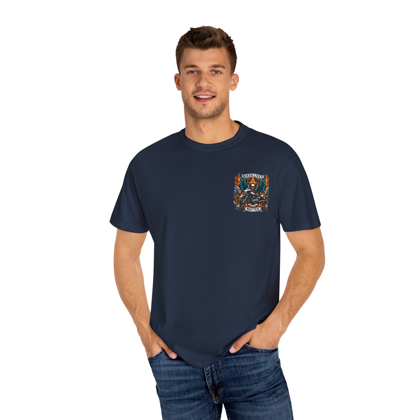Biker Lives Matter T-Shirt, Unisex Graphic Tee, Motorbike Apparel, Casual Wear, Gift for Bikers, Motorcycle Enthusiasts