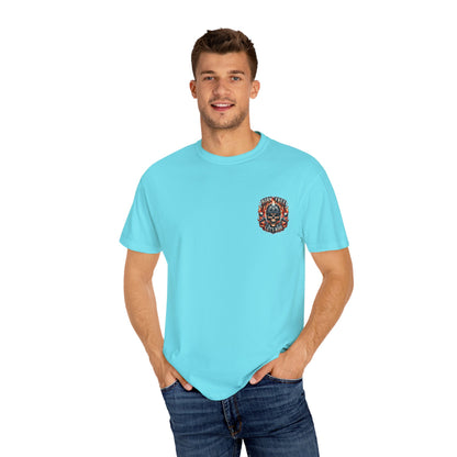 Vibrant Unisex Garment-Dyed T-shirt with Artistic Design, Casual Wear, Graphic Tee, Unique Gift, Everyday Fashion, Summer Essentials