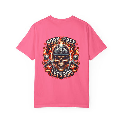Vibrant Unisex Garment-Dyed T-shirt with Artistic Design, Casual Wear, Graphic Tee, Unique Gift, Everyday Fashion, Summer Essentials