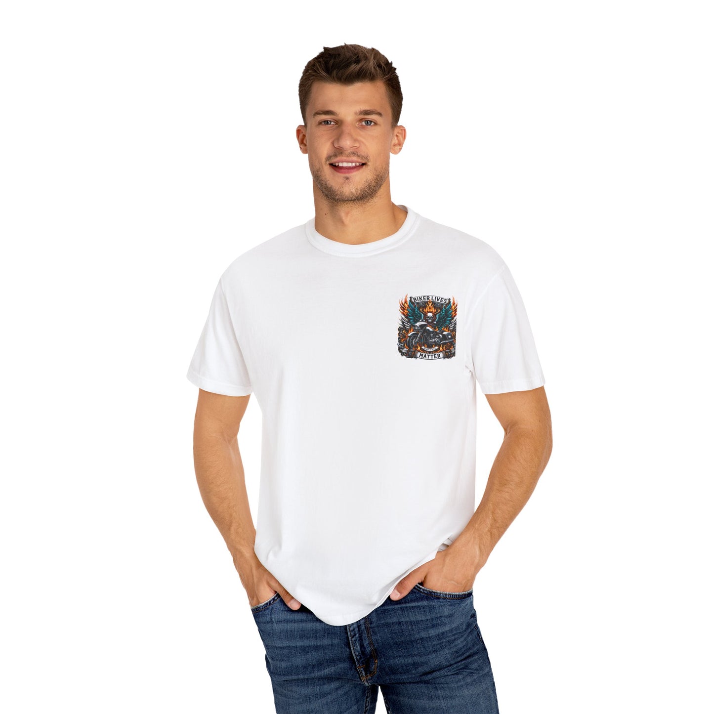 Biker Lives Matter T-Shirt, Unisex Graphic Tee, Motorbike Apparel, Casual Wear, Gift for Bikers, Motorcycle Enthusiasts