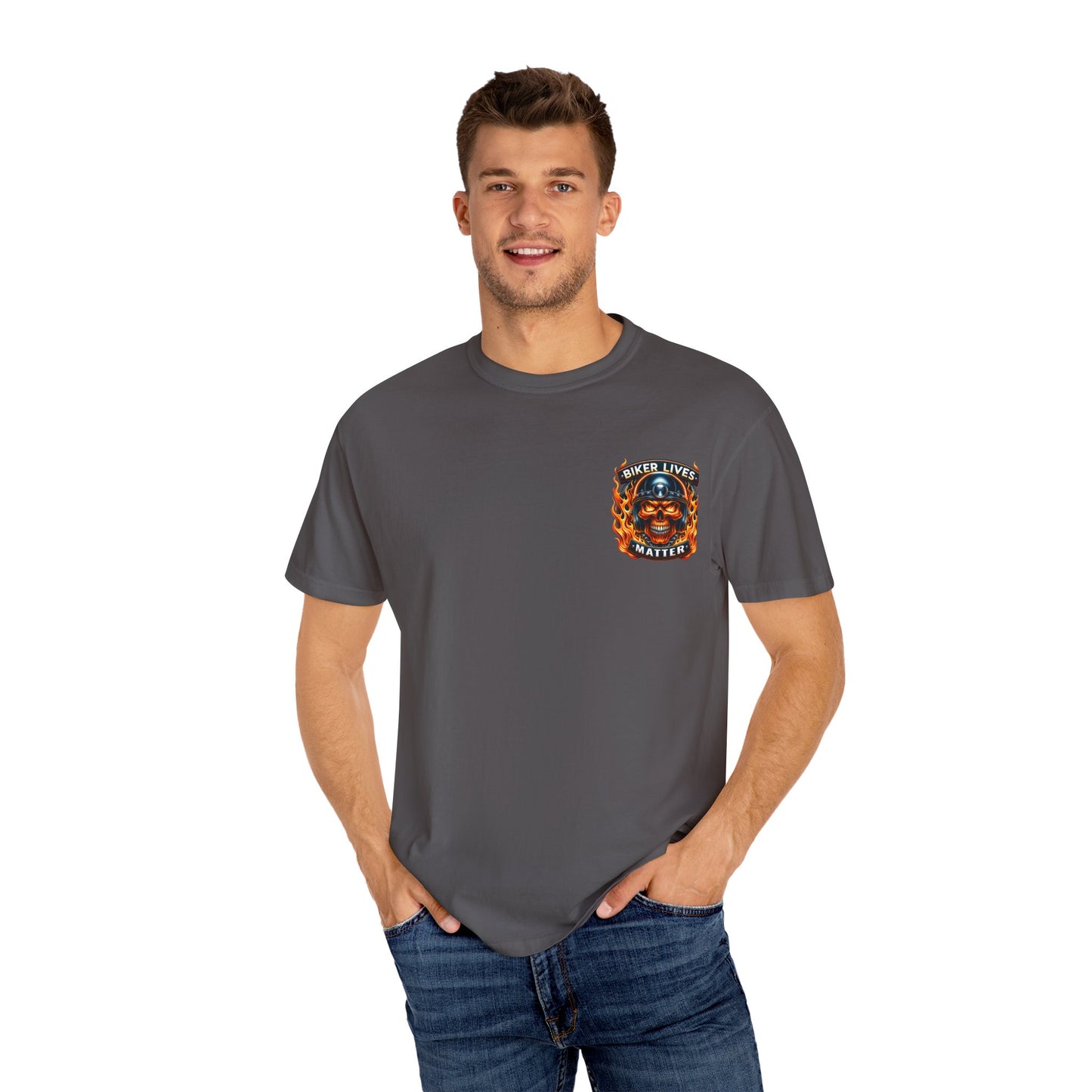 Biker Lives Matter T-Shirt, Cool Graphic Tee, Unisex Casual Wear, Perfect for Motorcycle Riders, Gift for Bikers, Unique Streetwear