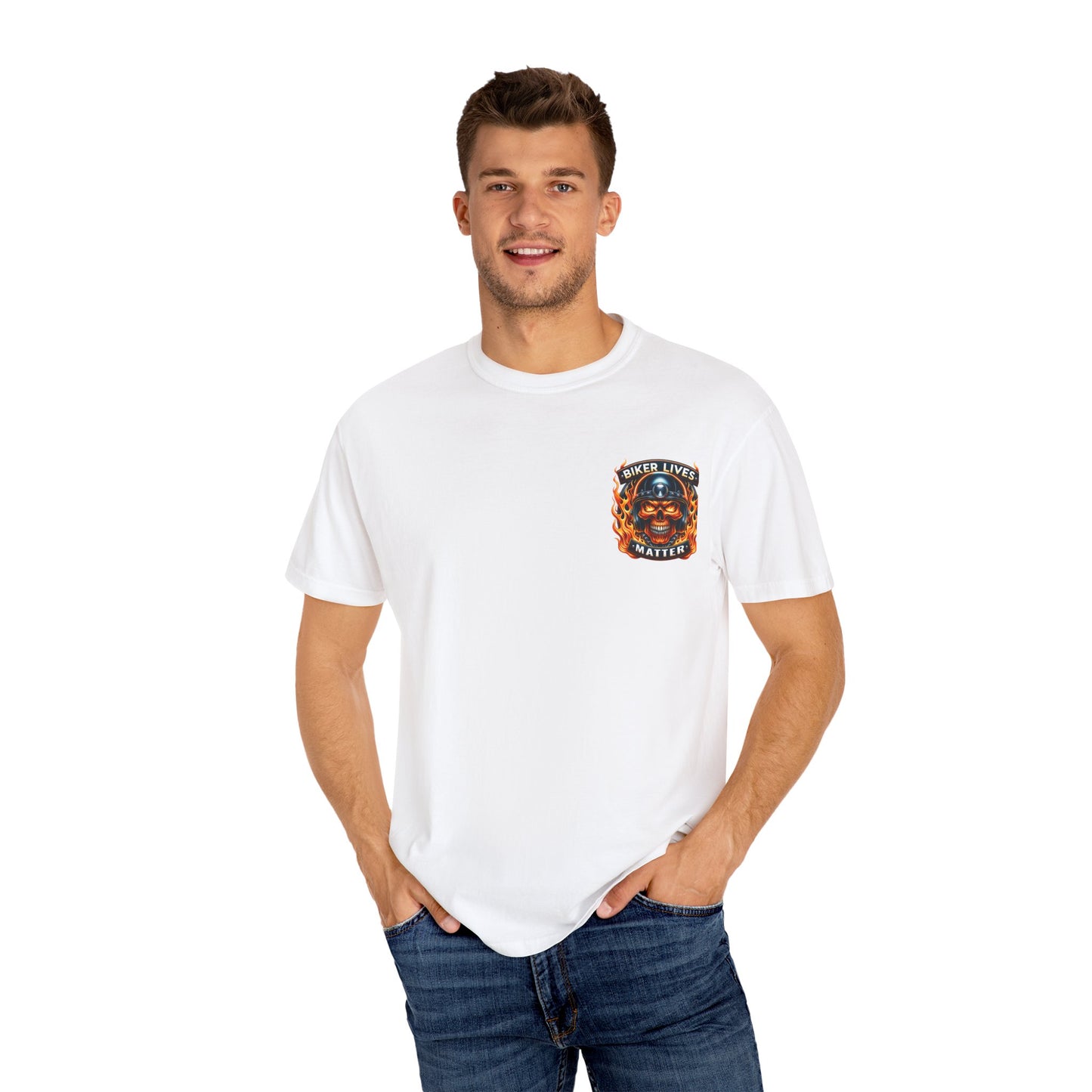 Biker Lives Matter T-Shirt, Cool Graphic Tee, Unisex Casual Wear, Perfect for Motorcycle Riders, Gift for Bikers, Unique Streetwear