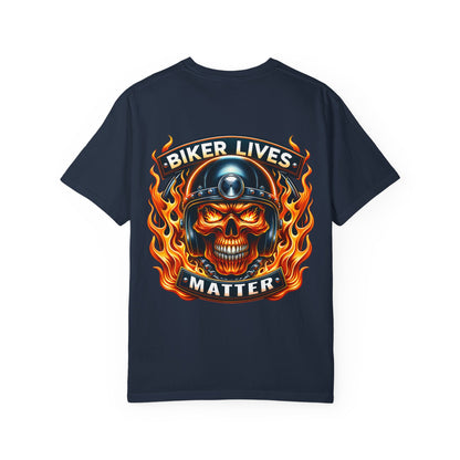 Biker Lives Matter T-Shirt, Cool Graphic Tee, Unisex Casual Wear, Perfect for Motorcycle Riders, Gift for Bikers, Unique Streetwear