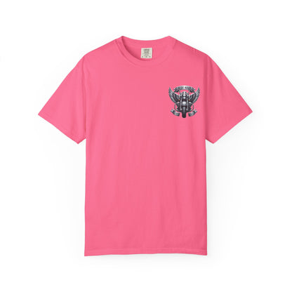 Ride Hard Unisex Garment-Dyed T-Shirt | Vintage Motorcycle Tee, Biker Gift, Freedom Shirt, Casual Wear, Ride Free Apparel
