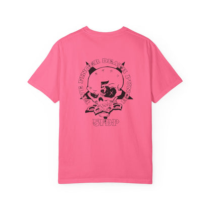 Edgy Graphic Tee with Skull Design, Unisex Punk T-Shirt, Alternative Fashion, Casual Wear, Gift for Rock Music Lovers