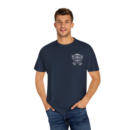 Ride Hard Unisex Garment-Dyed T-Shirt | Vintage Motorcycle Tee, Biker Gift, Freedom Shirt, Casual Wear, Ride Free Apparel