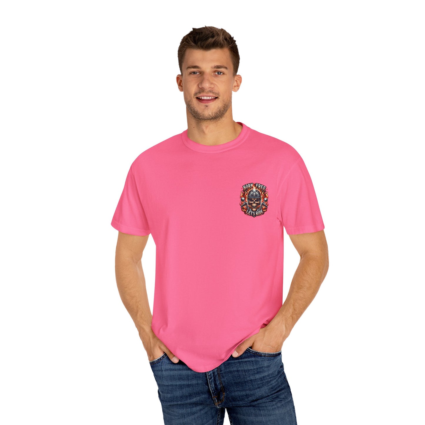 Vibrant Unisex Garment-Dyed T-shirt with Artistic Design, Casual Wear, Graphic Tee, Unique Gift, Everyday Fashion, Summer Essentials