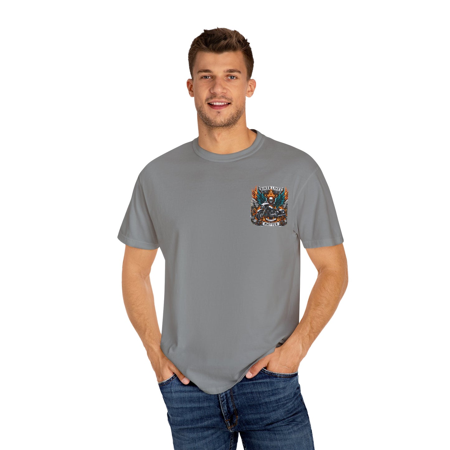 Biker Lives Matter T-Shirt, Unisex Graphic Tee, Motorbike Apparel, Casual Wear, Gift for Bikers, Motorcycle Enthusiasts