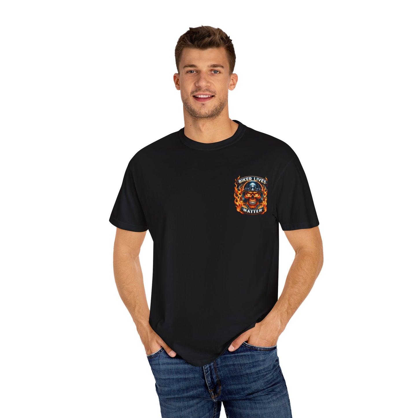 Biker Lives Matter T-Shirt, Cool Graphic Tee, Unisex Casual Wear, Perfect for Motorcycle Riders, Gift for Bikers, Unique Streetwear
