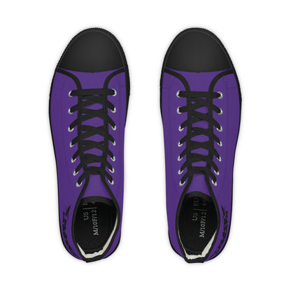 Trendy Purple High Top Sneakers for Men | Stylish Footwear for Casual Outings, Gifts, Streetwear, and Athletic Activities