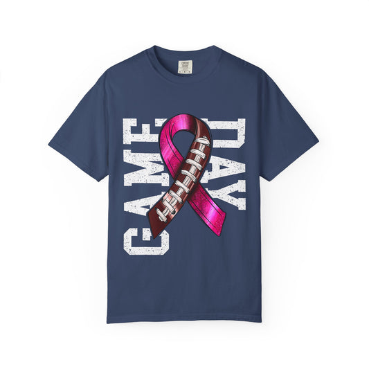 Game Day Football Awareness T-Shirt | Unisex, Casual Tee, Sports Fan Gift, Breast Cancer Awareness Tee, Game Day Outfit