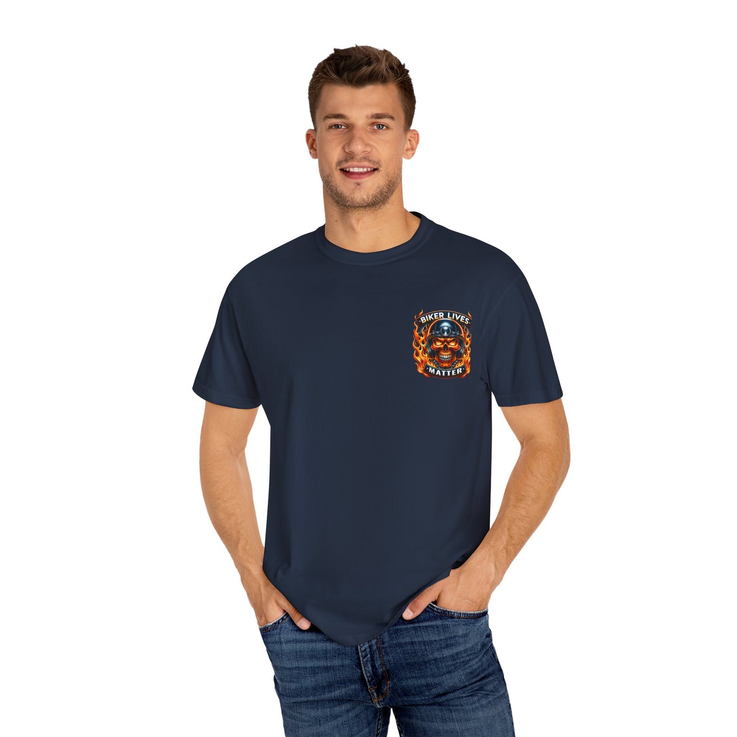 Biker Lives Matter T-Shirt, Cool Graphic Tee, Unisex Casual Wear, Perfect for Motorcycle Riders, Gift for Bikers, Unique Streetwear