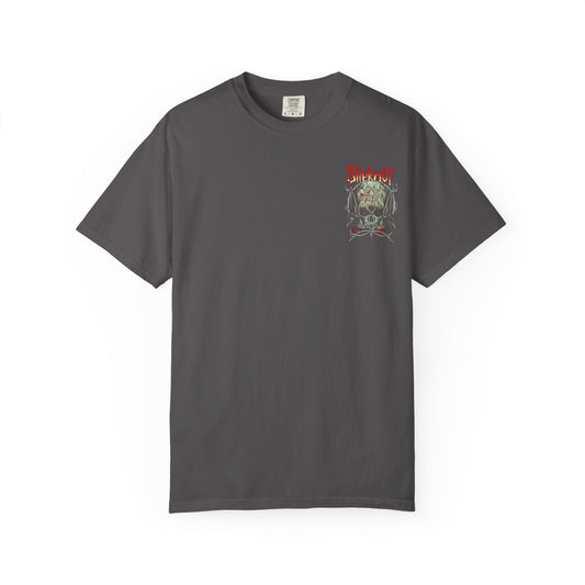 Edgy Unisex Skull T-Shirt, SK Graphic Tee, Cool Music Apparel, Alternative Fashion, Concert Wear, Gift for Rock Fans
