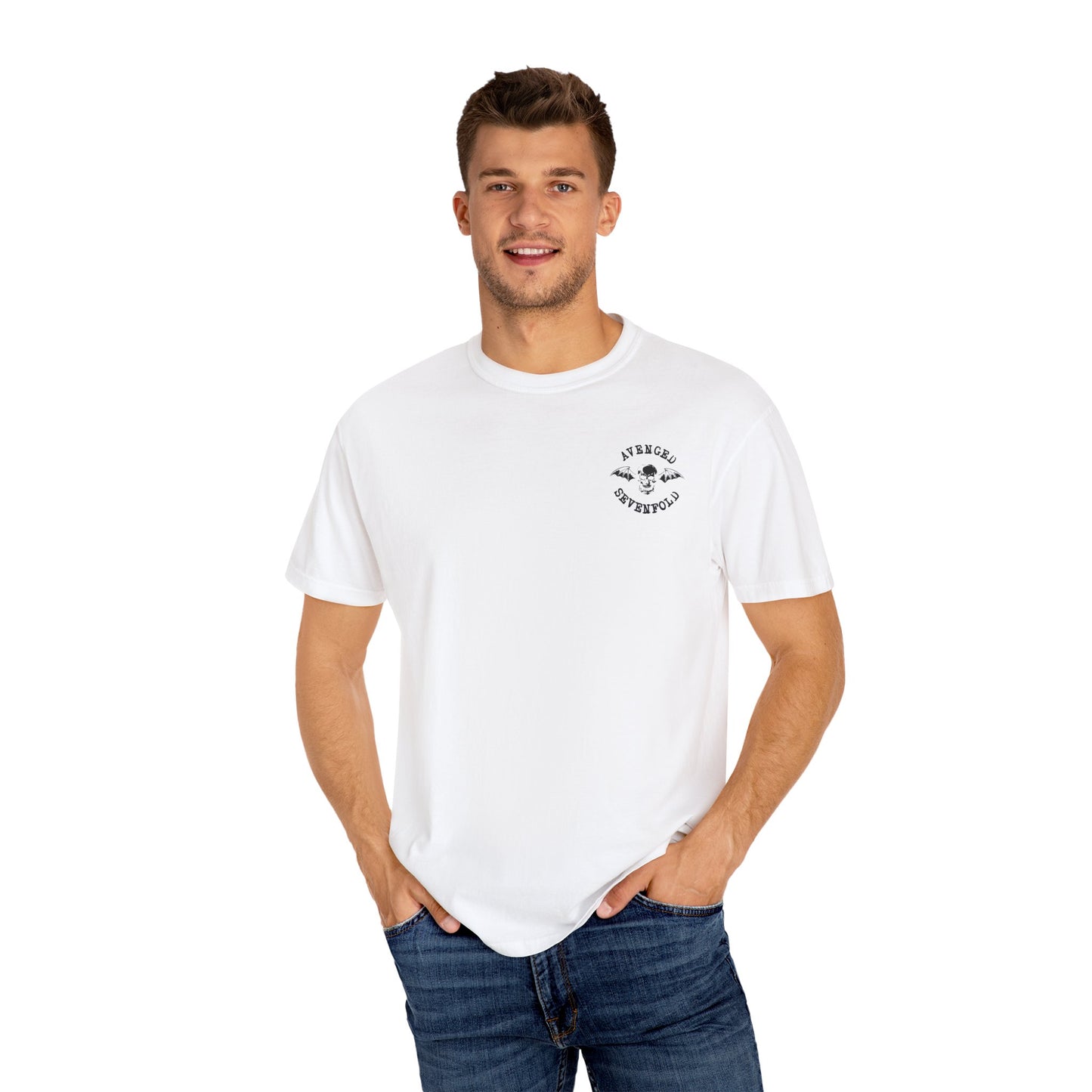 Avenged Sevenfold Skull Graphic Tee, Unisex Band T-Shirt, Music Lover Gift, Concert Apparel, Casual Style, Rock Merchandise