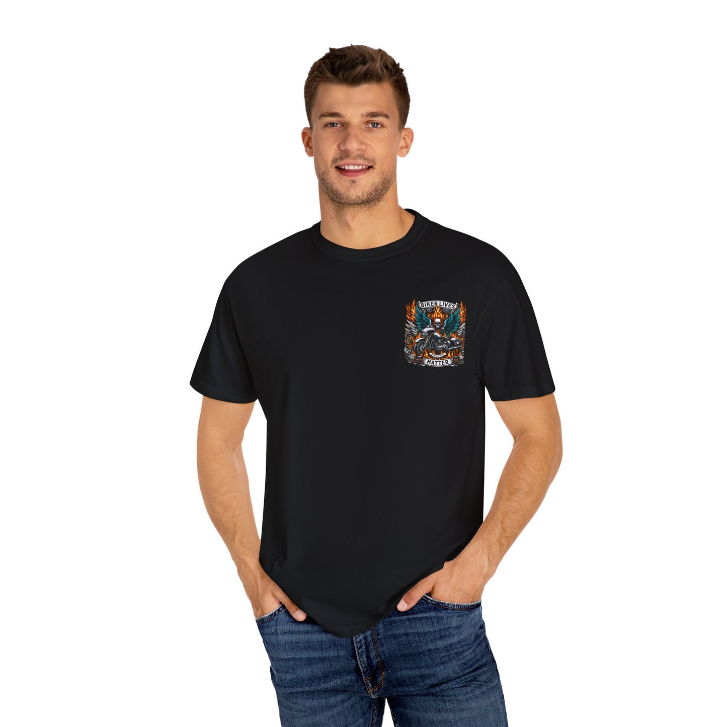 Biker Lives Matter T-Shirt, Unisex Graphic Tee, Motorbike Apparel, Casual Wear, Gift for Bikers, Motorcycle Enthusiasts
